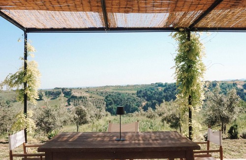 Campofilone House | Mondomini Panoramic Cottage, stunning view on sea, hills and 8500 olive trees