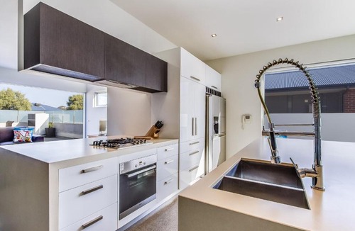 Safety Beach House | Nautilus Villa Luxury Retreat, modern, large double beachfront townhouse, water views