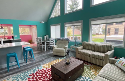 Caseville Cottage | NEW listing! Villa Azzurra: 6BR Lake Huron Retreat, 1-Min Walk to Private Beach