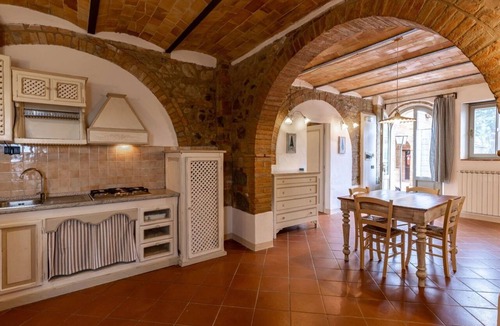 Montalcino Villa | Nice apartment in villa for 6 people with pool, WIFI, TV, terrace, pets allowed and panoramic view