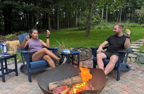 Fife Lake Apartment | Northern Michigan Woodland Retreat - Cozy Comfort Near City Conveniences