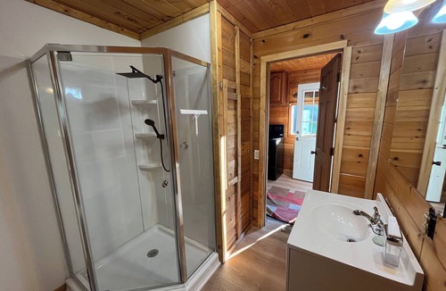 Carp Lake Cabin | Perfect 2-bedroom cabin with AC on paradise lake