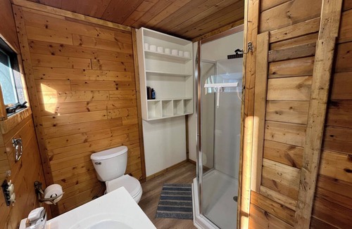 Carp Lake Cabin | Perfect 2-bedroom cabin with AC on paradise lake