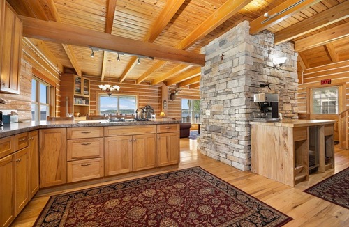 Traverse City House | Premier! Beautiful Luxury Log Home Rental.