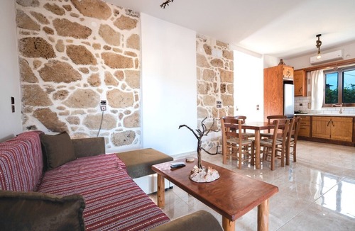 Platanos Villa | Private pool-5min to Falasarna Beach- Stone Villa