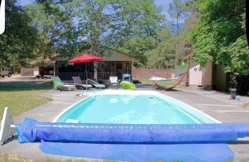 Salyer House | Private Pool Cabin in Nature Dogs Welcome Sleeps 5