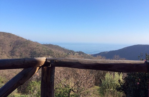Varazze Cottage | Rustic country house in the middle of nature with a view of the sea