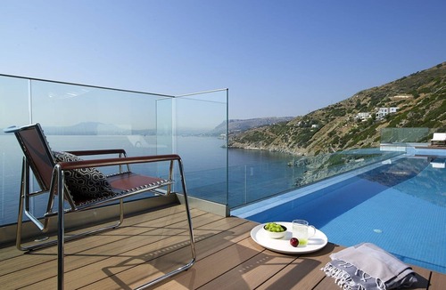 Palaiokastro Villa | Seafront Villa Helionis, Divine Sea Views, Private Infinity Pool, Furnished.