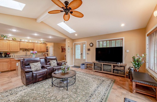 Crescent City House | Secluded riverfront getaway with firepit, deck, washer/dryer, & free WiFi