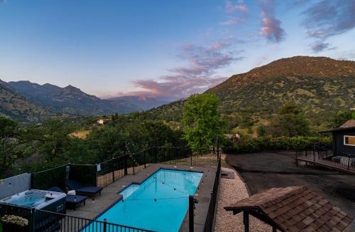 Three Rivers House | Sequoia Views | Pool, Hot Tub, Trail, & EV Charger