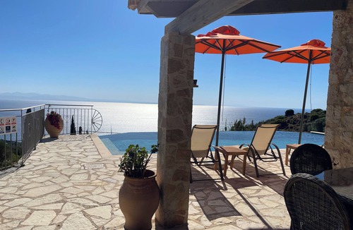 Skala Villa | Spectacular Villa Antonio in Old Skala with Panoramic Sea and Mountain Views