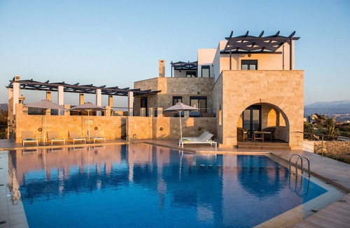 Stavros Villa | Stunning luxury seafront villa near Stavros, Akrotiri, Crete.