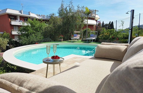 Sanremo Villa | Stunning private villa for 6 guests with A/C, private pool, WIFI, TV and terrace