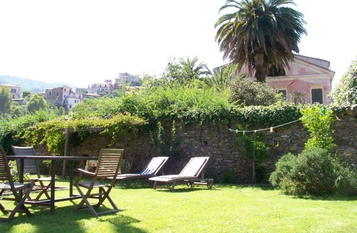 Dolcedo Apartment | Stylish apartment with a beautiful garden, 5 km to the beach