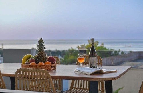 Atsipópoulon Villa | Stylish House with Balcony Providing Panoramic Sea Views of Rethymno Bay & The Venetian Castle!