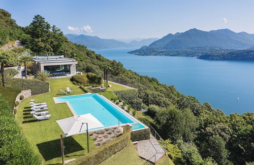 Stresa Villa | Superb modern villa with pool and sweeping views over the lake! - Villa Falcone