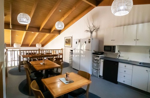 Baw Baw Village Cabin | Tanjil Creek Lodge - Bedroom 3 (Family room with a view of the Toboggan Park)