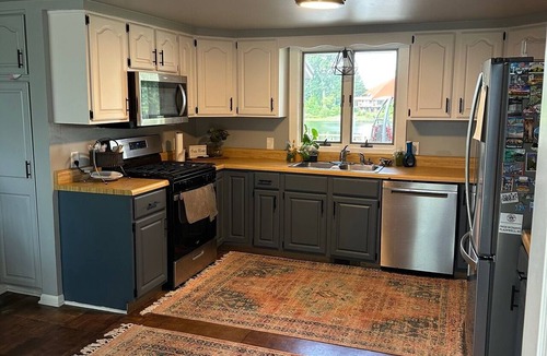 Plainwell House | Terrific 4-bedroom house and two bath available for rent on Pine Lake!