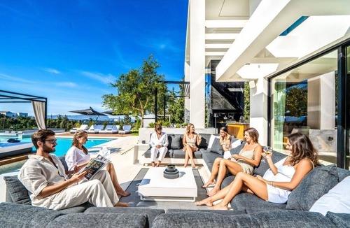 Apokoronas Villa | The One Villa: 3’ to Beach/3 Pools/Jacuzzi/Outdoor Cinema/Tennis Court