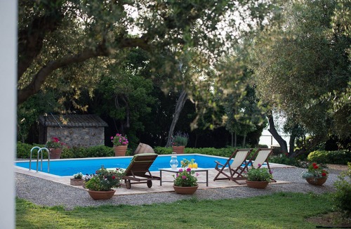 Pyrgos Villa | Villa Feia, private swimming pool, incredible view on the Ionian Sea