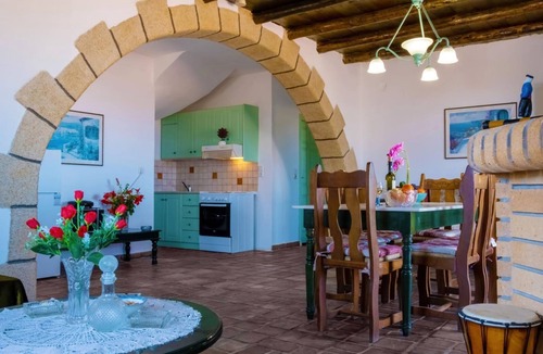 Agia Villa | Villa Jokasta in Stalos in Secluded Place with Pool, BBQ, Jacuzzi, Sea Views