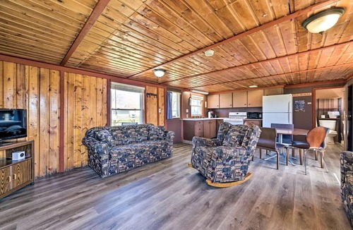 Houghton Lake Cabin | Waterfront Cabin with Kayaks, Dock & Fire Pit in Houghton Lake, Michigan