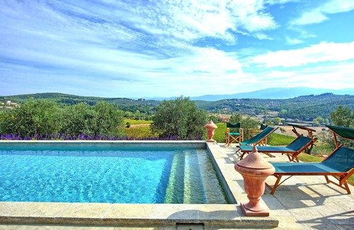 San Donato in Collina Villa | Wonderful private villa with WIFI, private pool, A/C, TV and panoramic view, close to Florence