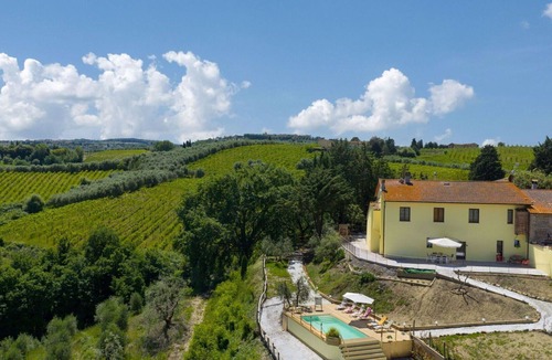 Montaione Villa | Wonderful private villa with A/C, WIFI, private pool, TV, pets allowed and panoramic view