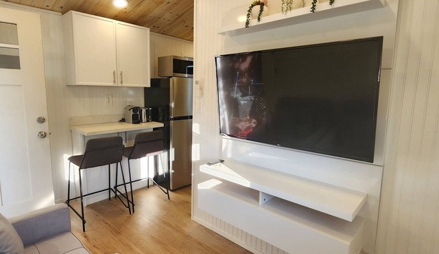 1BD/1BA Private Tiny House with Kitchenette & W/D