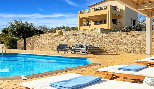 Althea Villa | Private Pool, 5 Bedrooms & Garden Retreat Near Sandy Beach