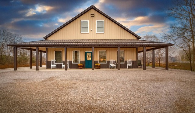 Barn in the Burgh — Barndominium Sleeps 12 · Game Room + Event Space