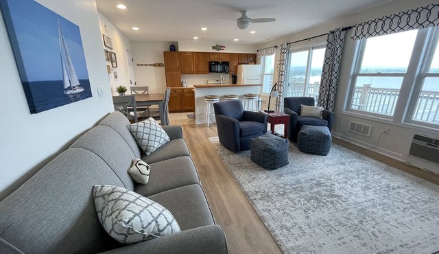 Beautiful Condo on Portage Lake and Steps from Lake Michigan