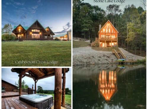 Coschocton Hills - 2 Luxury Log Cabins - Lake
