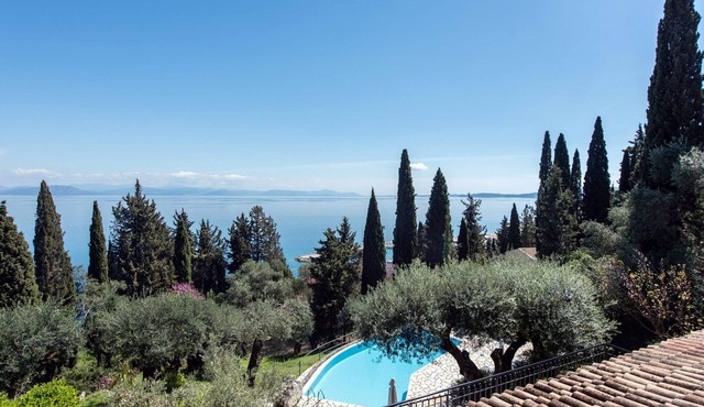 "Elevate Your Corfu Retreat: Lucky Villas - Tranquil Hillside Oasis with.