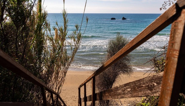 Idyllically situated and luxurious villa with a veranda and a gazebo