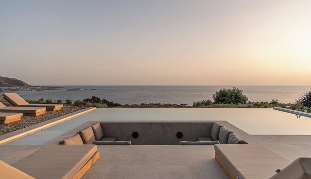 Inspiring Industrial Design Villa Overlooking Falasarna Beach