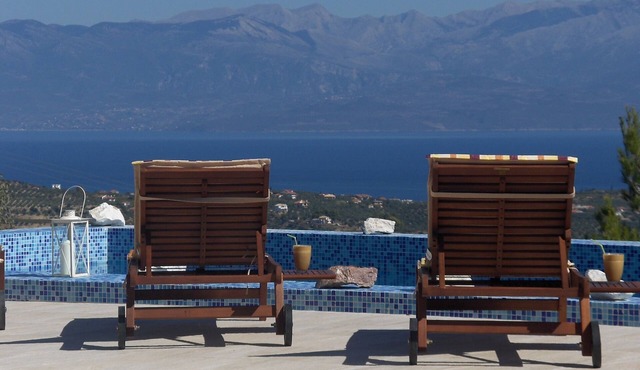 Luxurious villa with breathtaking sea views and private pool.