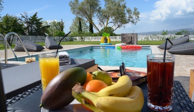 Luxury Villa ErDILNa at Tagarades with Private Pool near Waterland