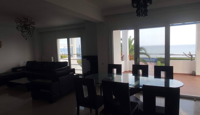 Luxury villa on the beach first line ,with yard BBQ and everything you need