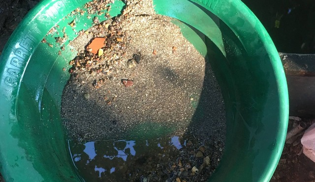 Private campsite with gold panning