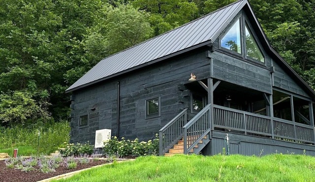 Private Driftless Cabin w/Hot Tub, Fireplace & Creekside Views
