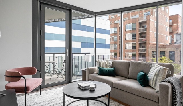 Trendy West Loop 2BR w/W/D, Gym & Lounge, nr L, by Blueground