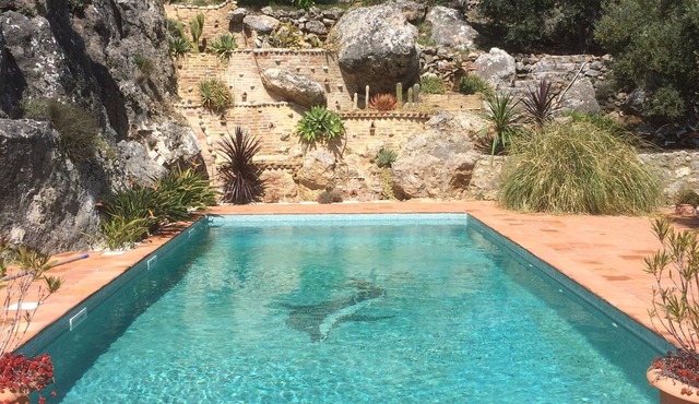 Unique, luxurious, staffed villa with cinema and pool overlooking the sea