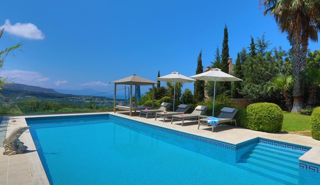 Villa Harmony, fantastic view, pool 12 m, cozy natural stone villa