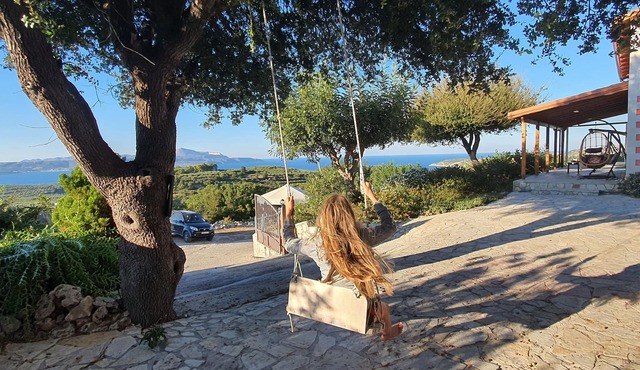 VILLA ONEIRO IN TSIVARAS WITH SPECTACULAR VIEW TO THE SEA AND MOUNTAINS