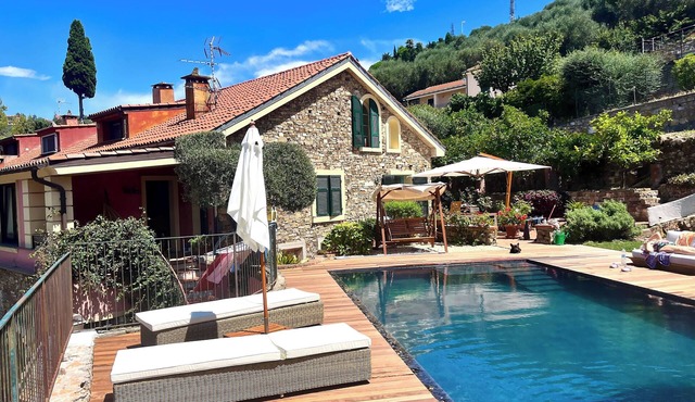 Villa, tradition and design, Riviera Ligure/Costa Azzurra, SPA swimming pool sauna hydro