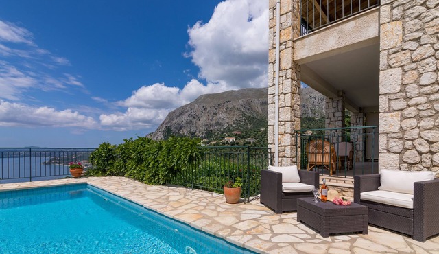 Villa Zeta Nissaki with magnificent sea view