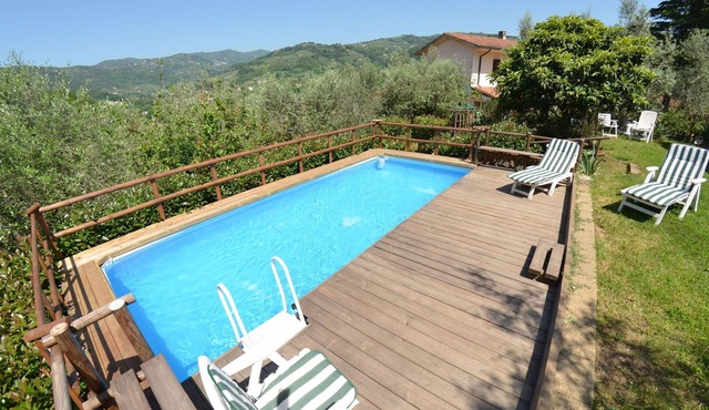 Wonderful villa for 4 people with WIFI, private pool, veranda and panoramic view