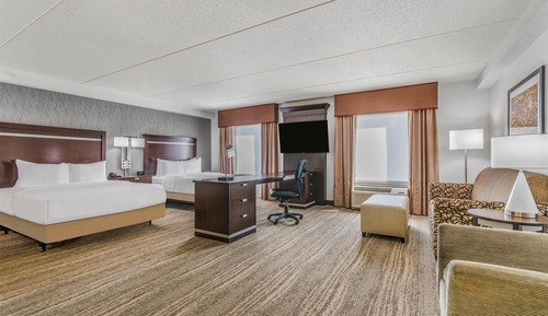 Two Queens Studio Suite with Sofabed