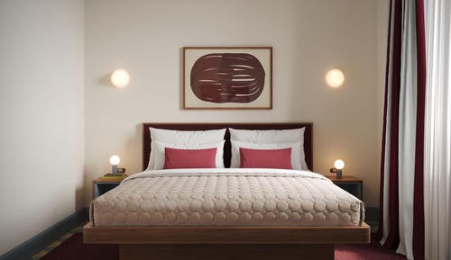 Large Room with Sofa Bed and Balcony